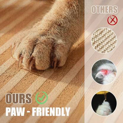 Mocherpion Natural Cork Cat Scratching Pad Mat - Upgraded Durable Wall & Furniture Protector, Trim-To-Fit Design with Strong 3M Adhesive, Eco-Friendly Safe Cat Toy for Sofa, Floor