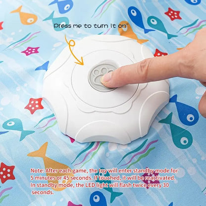 Interactive Unpredicatable Moving Feather Hunting Cat Toy with Real Mouse Squeaky, Hide and Seek Rechargeable Cat Toy for Bored Cat, Automatic Chargeable, Indoor Exercise & Boredom Relief for All Breeds Cats , Essential for Petlovers